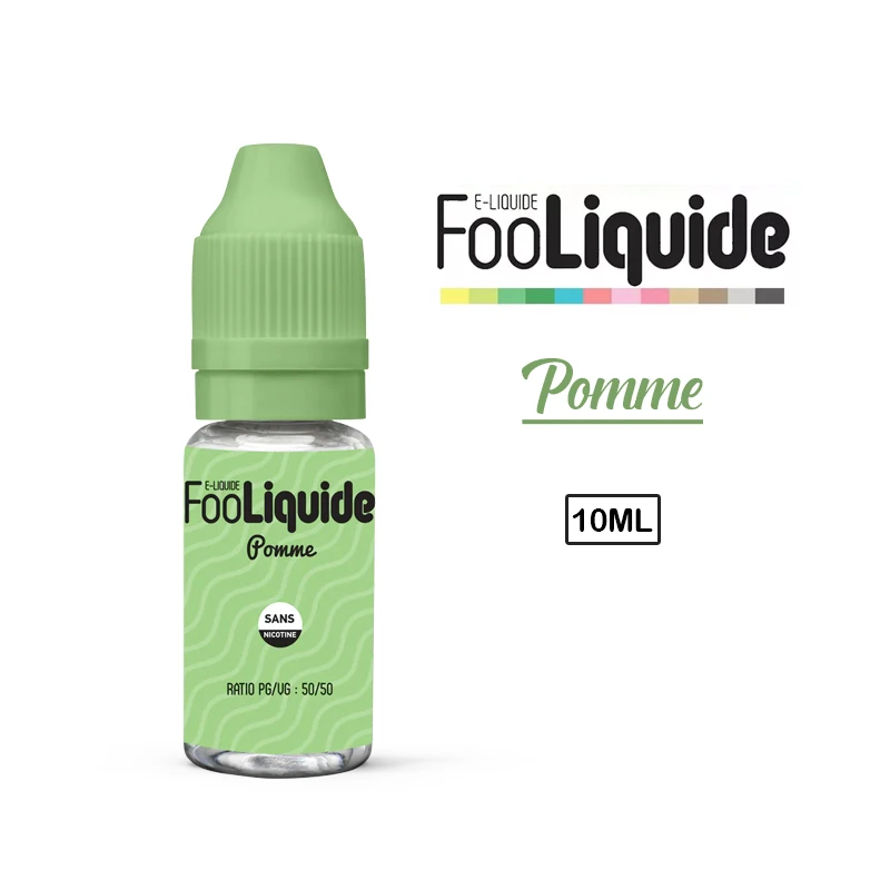 E-Liquide POMME 10ml - FOOLIQUIDE eliquide-pas-cher.fr Eliquide pomme
