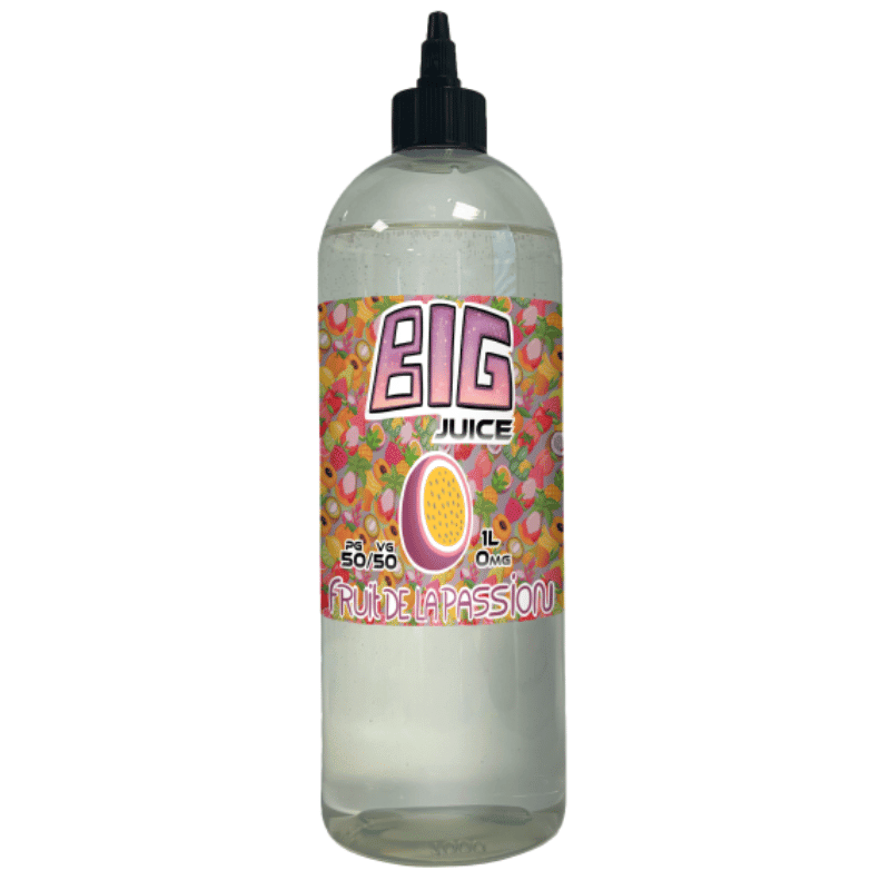 Big Juice 1 Litre - Fruit de la passion eliquide-pas-cher.fr Fruit de la passion 1L Big Juice.png