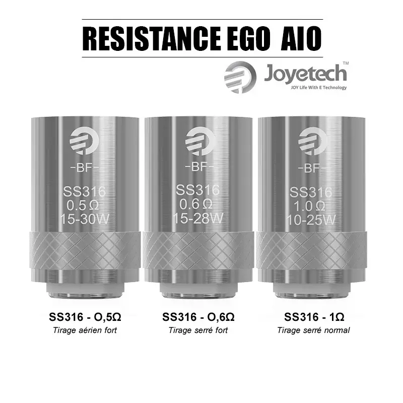 pack de 5 resistances ego aio joyetech