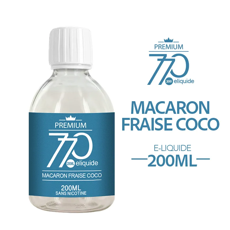 Eliquide origin vape 10ml macaron fraise coco