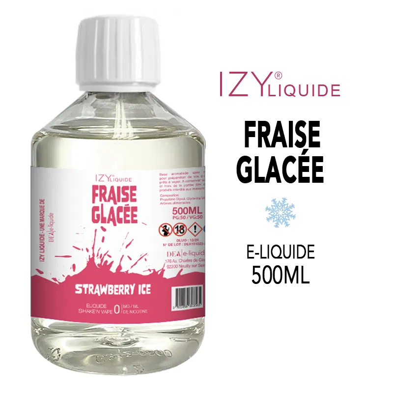 Eliquide izy 500ml fraise