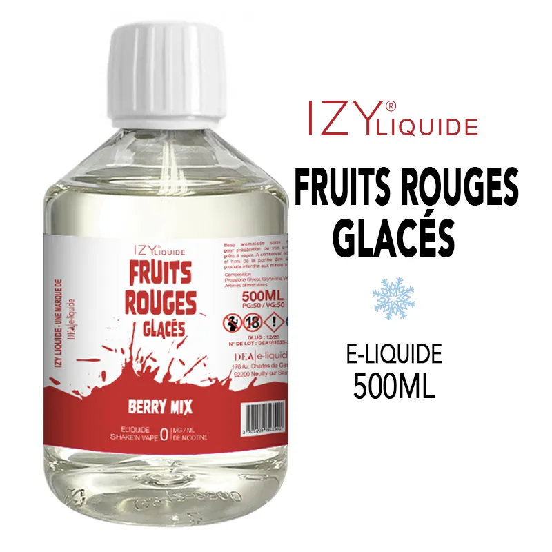 Eliquide izy 500ml fruits rouges