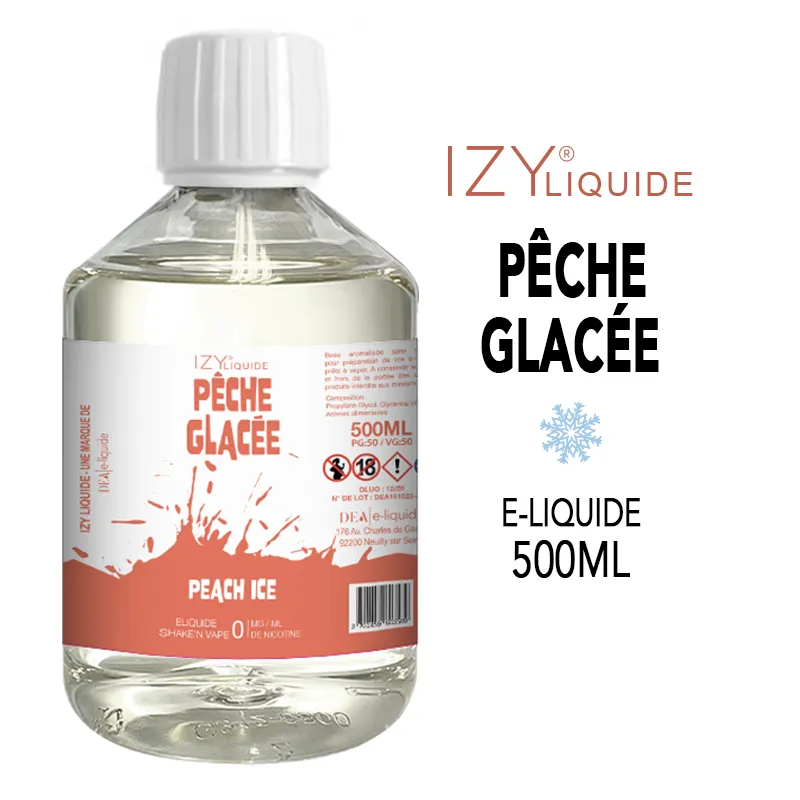 Eliquide izy 500ml peche