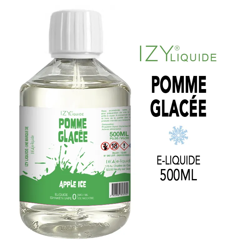 Eliquide izy 500ml pomme