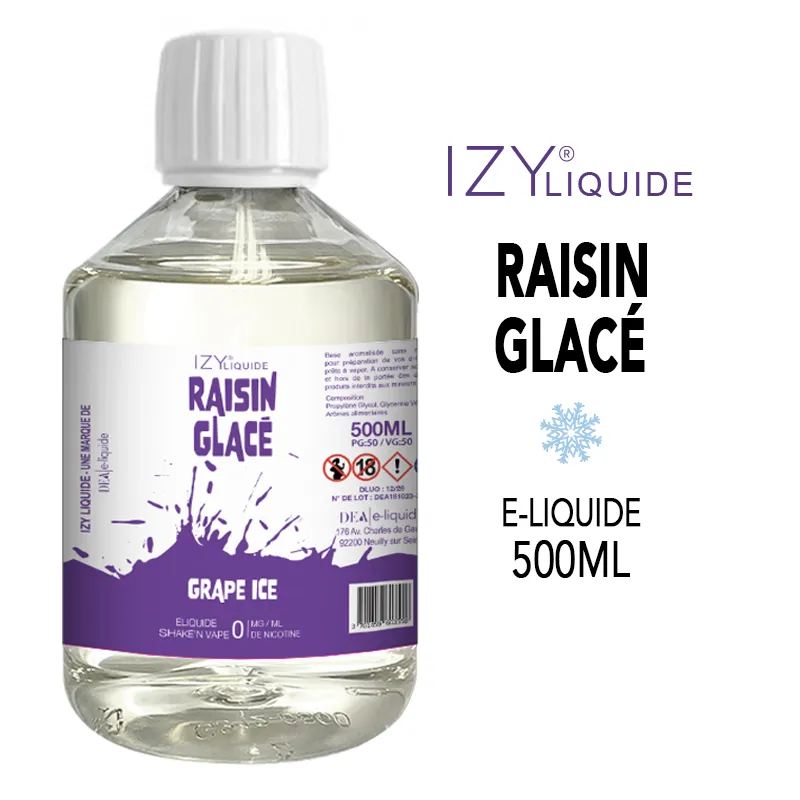 Eliquide izy 500ml raisin