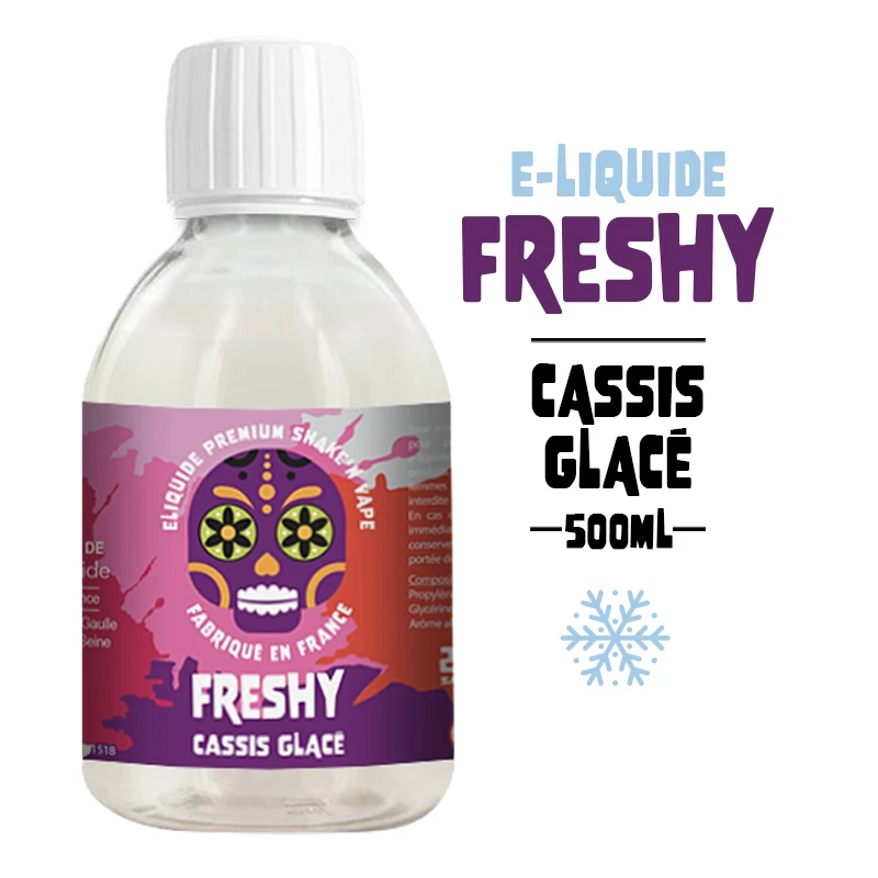 Eliquide freshy 500ml cassis