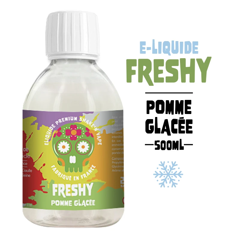 Eliquide freshy 500ml pomme
