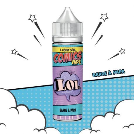 eliquide barbe a papa 50ml comics