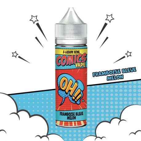 eliquide framboise bleue melon 50ml comics