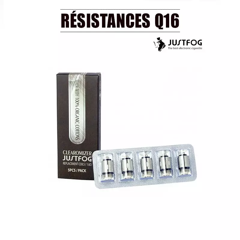 pack de 5 resistances q16 justfog