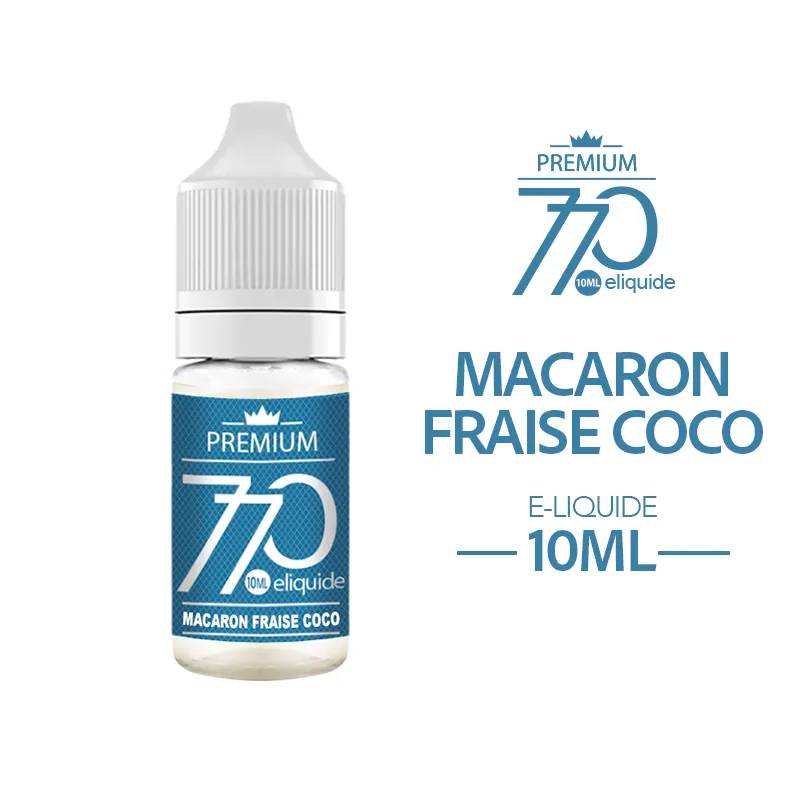 Eliquide origin vape 10ml macaron fraise coc